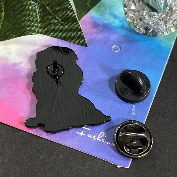 Lady Tramp Lapel Pin Cocker Spaniel Dog Brooch Badge Accessories Jewelry Pin - Picture 8 of 11